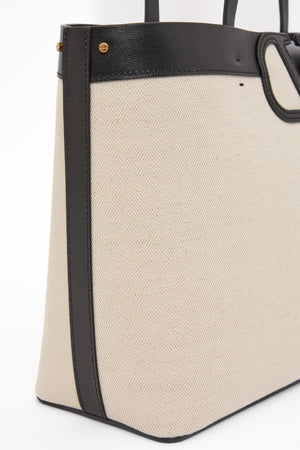 BORSA SHOPPING FILL ME IN CANVAS E VITELLO