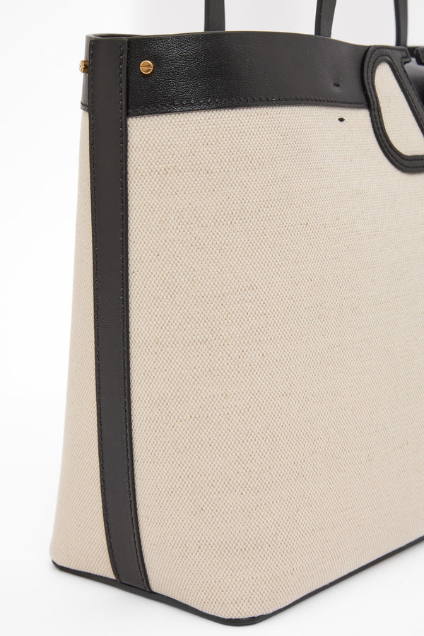 BORSA SHOPPING FILL ME IN CANVAS E VITELLO