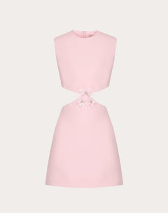 Abito In Crepe Couture Ricamato