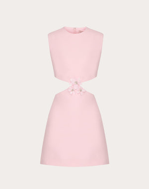 Abito In Crepe Couture Ricamato