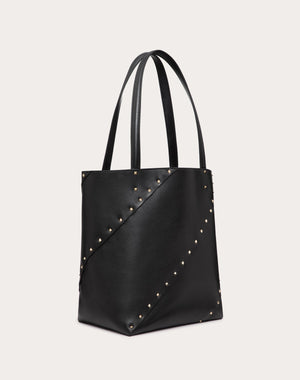 Borsa Shopping Valentino Garavani Valentino Garavani Rockstud Wispy In Vitello 