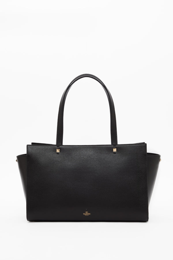 BORSA GRANDE ROCKSTUD FIERCE IN VITELLO GRANATO 