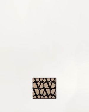 Portafoglio Toile Iconographe Con Dettagli In Pelle