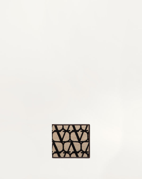 Portafoglio Toile Iconographe Con Dettagli In Pelle