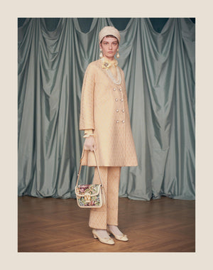 Cappotto In Lurex Jacquard Toute La V 