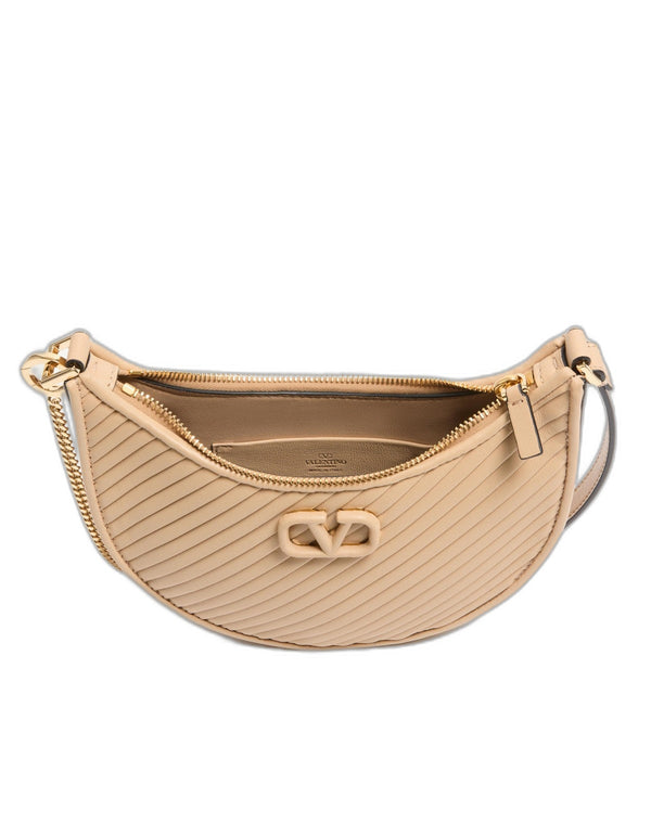 Mini hobo Vsling in nappa plissé