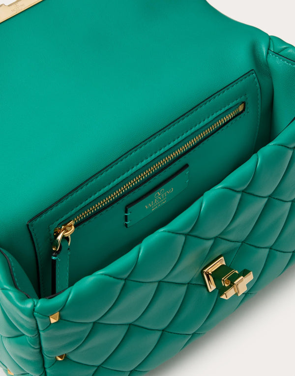 Borsa Valentino Garavani Rockstud Spike In Nappa Patchwork 