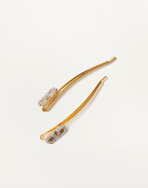 Fermagli Per Capelli Vlogo Signature In Metallo E Cristalli Swarovski®
