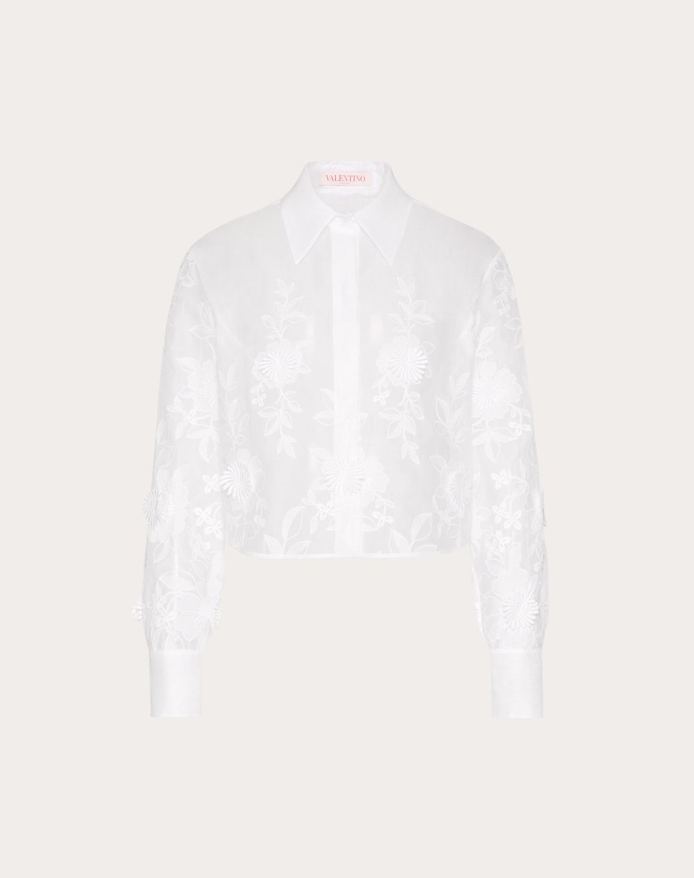 Camicia In Camellia Organdis 