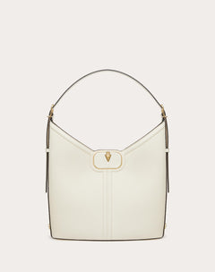 Borsa Hobo Vlogo Leather In Vitello Granato