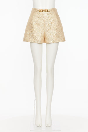 Shorts In Crispy Gold Vlogo Chain