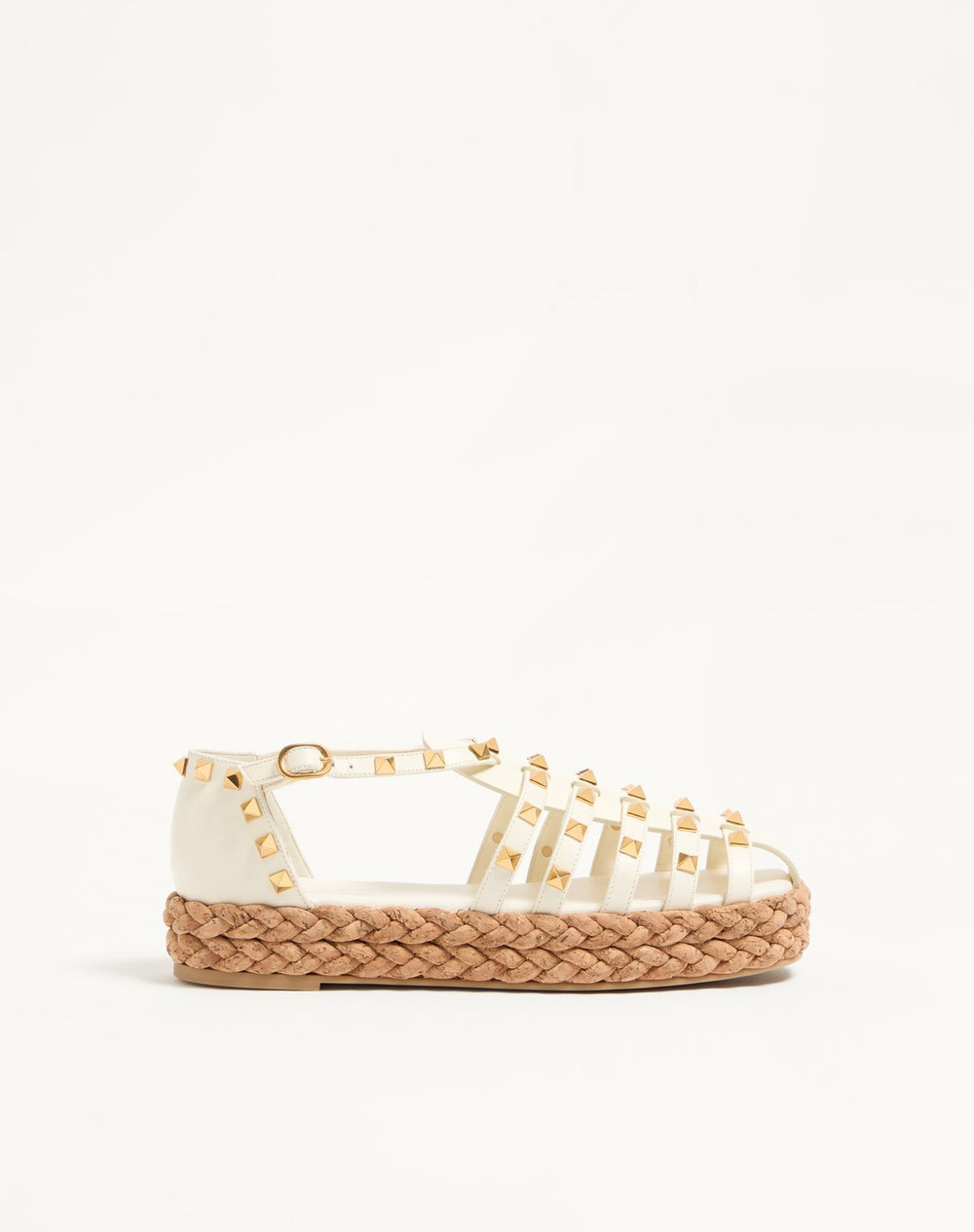 Sandalo Fishermen Rockstud In Vitello 30Mm