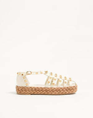 Sandalo Fishermen Rockstud In Vitello 30Mm