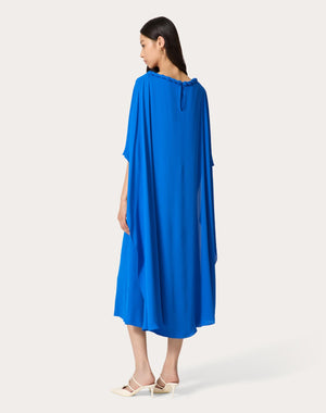 Abito Midi In Georgette Double 