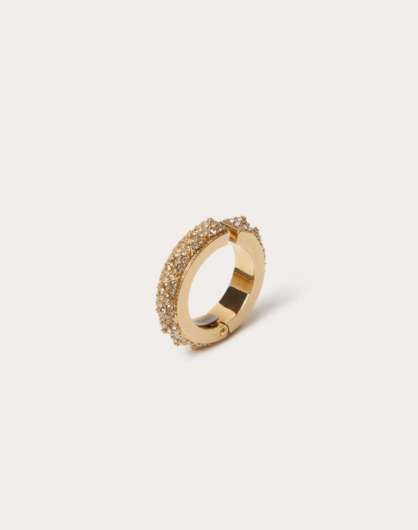 Mono Earcuff Rockstud  In Metallo E Cristalli Swarovski ®