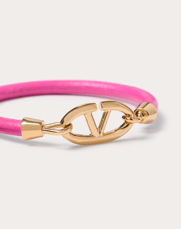 Bracciale Vlogo The Bold Edition Valentino Garavani In Pelle E Metallo