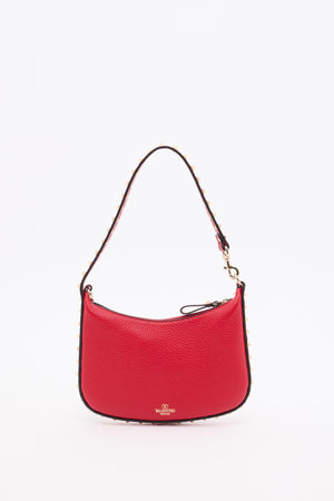 MINI HOBO ROCKSTUD IN VITELLO GRANATO