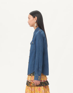 Camicia In Denim Leggero 