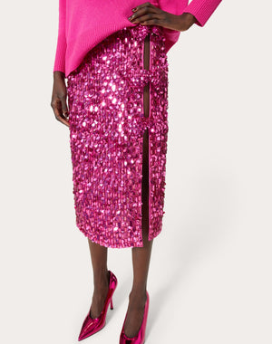 Gonna In Organza Ricamata 