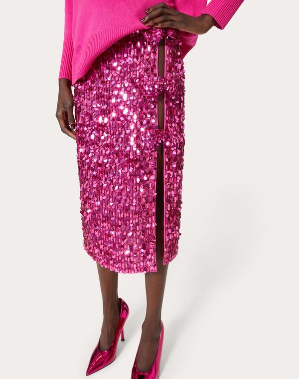 Gonna In Organza Ricamata 