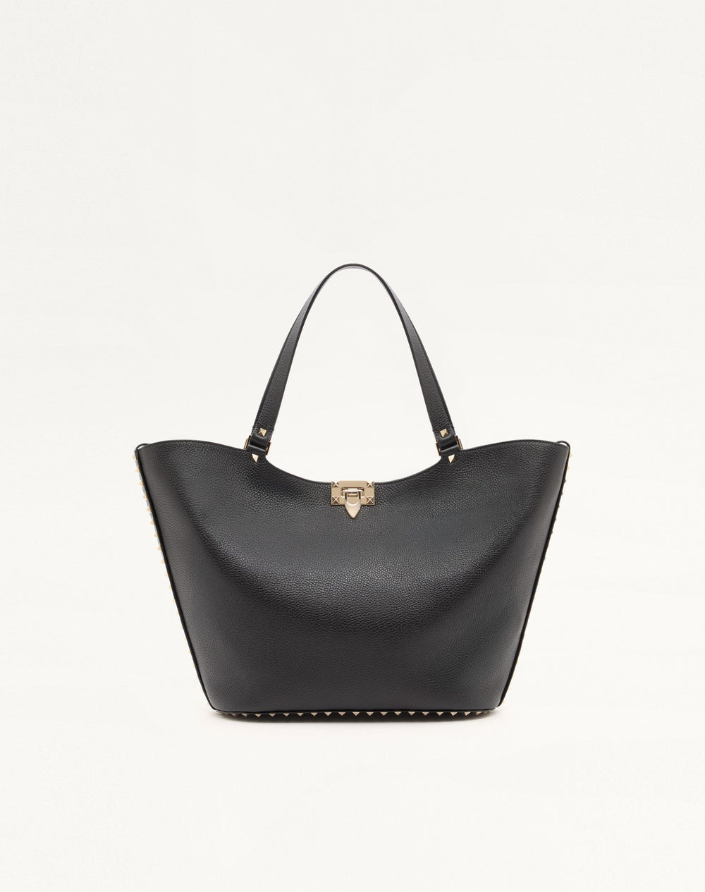 BORSA SHOPPING ROCKSTUD IN VITELLO GRANATO