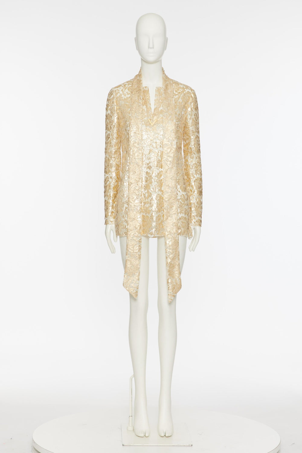 Top In Gold Heavy Lace 