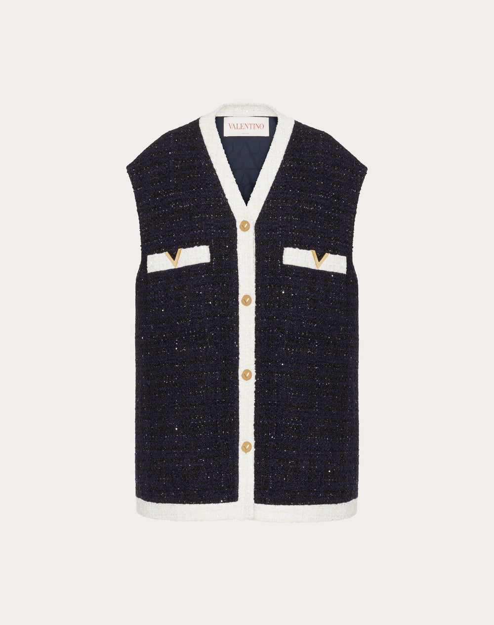 Gilet In Glaze Tweed 