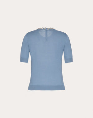 Maglia In Lana Ricamata