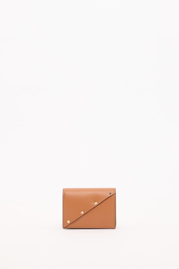 PORTAFOGLIO PICCOLO VALENTINO GARAVANI ROCKSTUD WISPY IN VITELLO