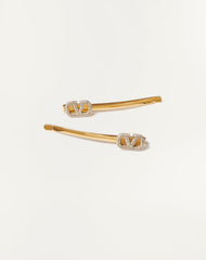 Fermagli Per Capelli Vlogo Signature In Metallo E Cristalli Swarovski®