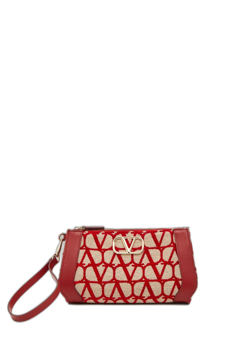 POCHETTE VLOGO SIGNATURE IN TOILE ICONOGRAPHE