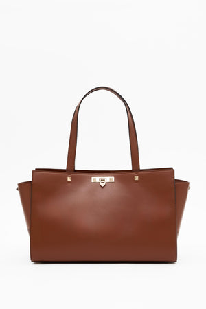 BORSA GRANDE ROCKSTUD FIERCE IN VITELLO