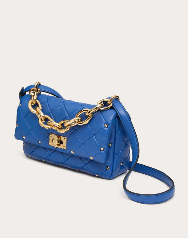 Borsa Valentino Garavani Rockstud Spike In Nappa Patchwork 