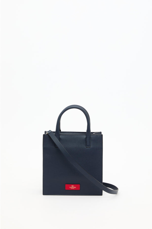 BORSA SHOPPING PICCOLA VLOGO WALK IN VITELLO 
