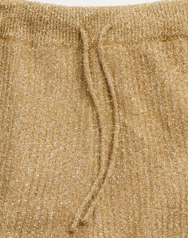 Pantaloni Di Maglia In Lurex 