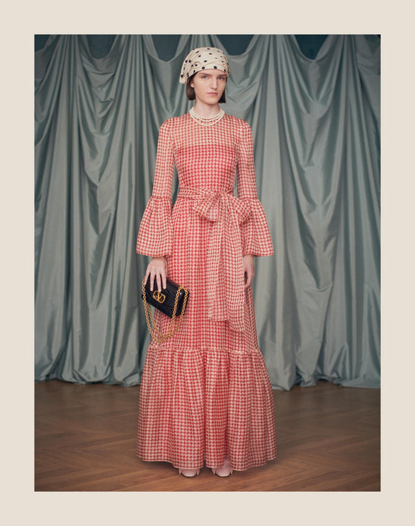 Abito Da Sera In Organza Vichy Opticool 