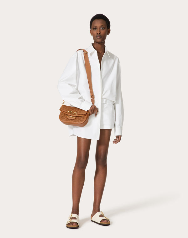 Borsa A Spalla Valentino Garavani Alltime In Pelle Intrecciata