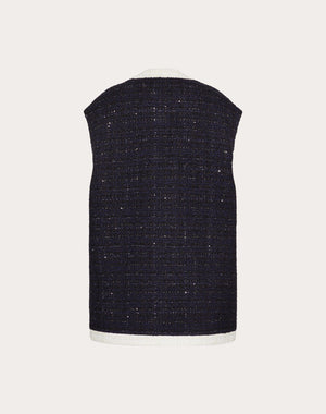 Gilet In Glaze Tweed 