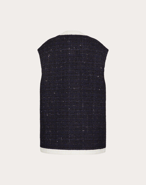 Gilet In Glaze Tweed 