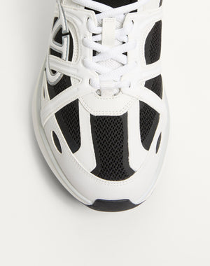 Sneaker Low Top Vlogo Easyjog In Vitello E Tessuto