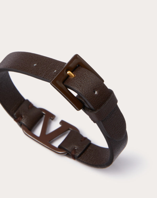 Bracciale Vlogo Signature Valentino Garavani In Pelle E Metallo