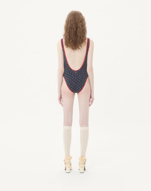 Costume Da Bagno In Lycra Stampa Cherryfic