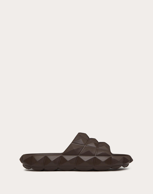 Sandalo Slider Roman Stud Turtle In Gomma