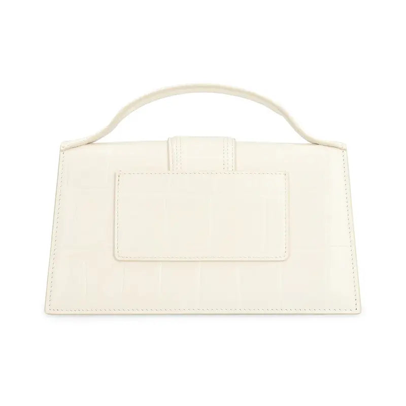Grand Bambino White Croco Jacquemus 