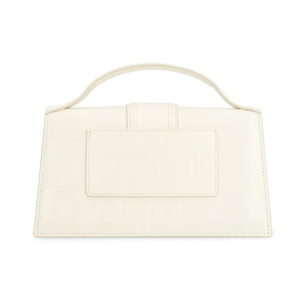 Grand Bambino White Croco Jacquemus 