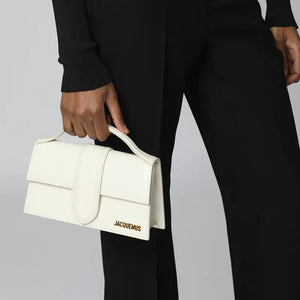 Grand Bambino White Croco Jacquemus 