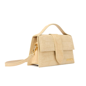 Grand Bambino Croco Dark Beige