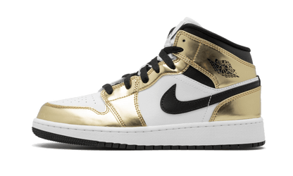 Air Jordan 1 Mid White Metallic Gold - DC1419-700