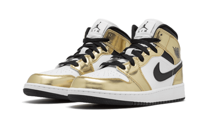 Air Jordan 1 Mid White Metallic Gold - DC1419-700