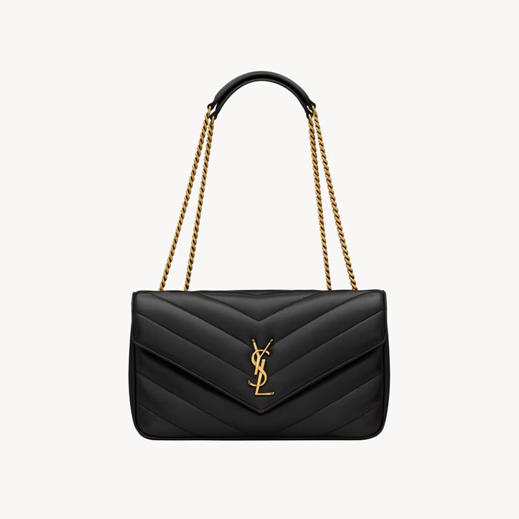 Loulou medium in pelle di agnello trapuntata